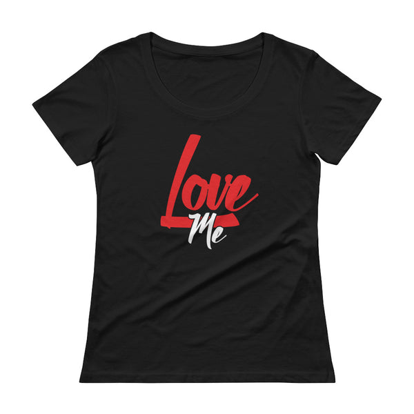 LOVE ME - Ladies' Scoopneck T-Shirt
