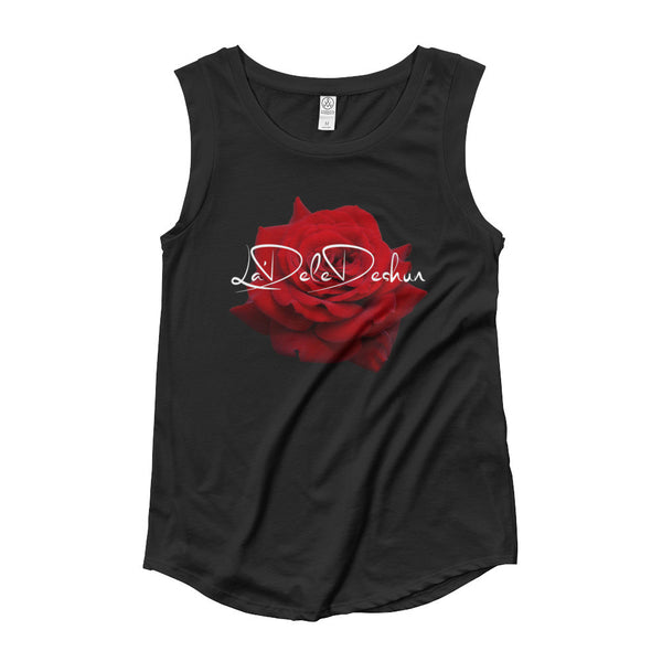 Signature Rose  Ladies’ Cap Sleeve T-Shirt