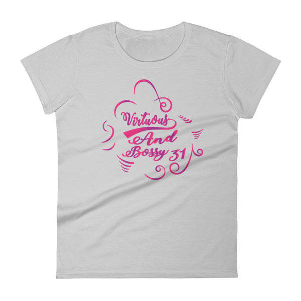 Virtuous and Bossy 31  Women's short sleeve t-shirt