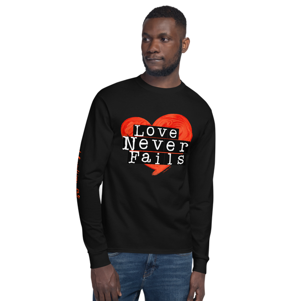 LOVE NEVER FAILS  - Long Sleeve Shirt CHAMPION
